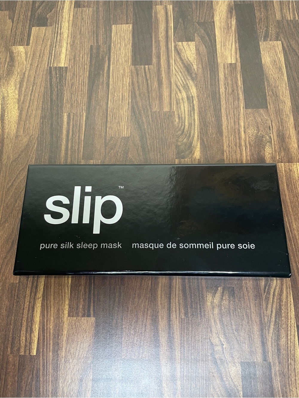 Slip Black Silk Sleep Mask with Smooth Finish